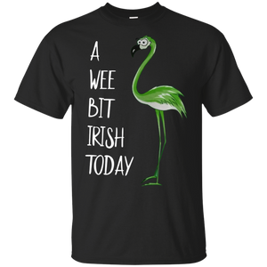 Flamingo A Wee Bit Irish Today Black T-Shirt Men