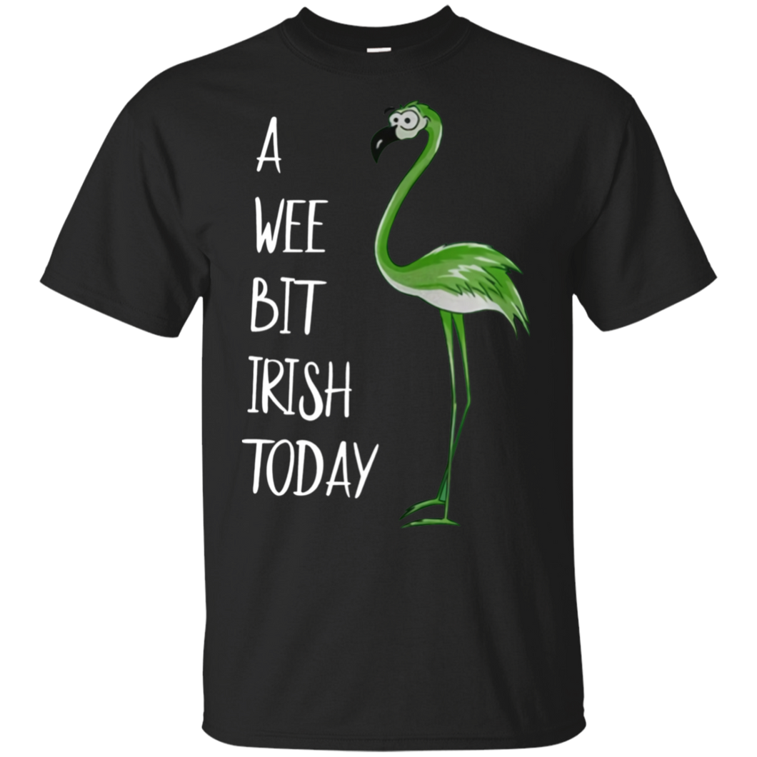 Flamingo A Wee Bit Irish Today Black T-Shirt Men