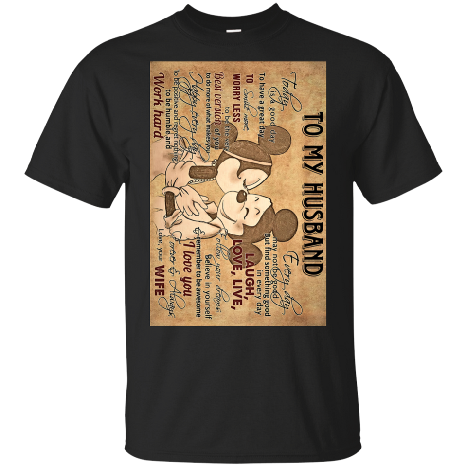 to my husband c Black T-Shirt Men