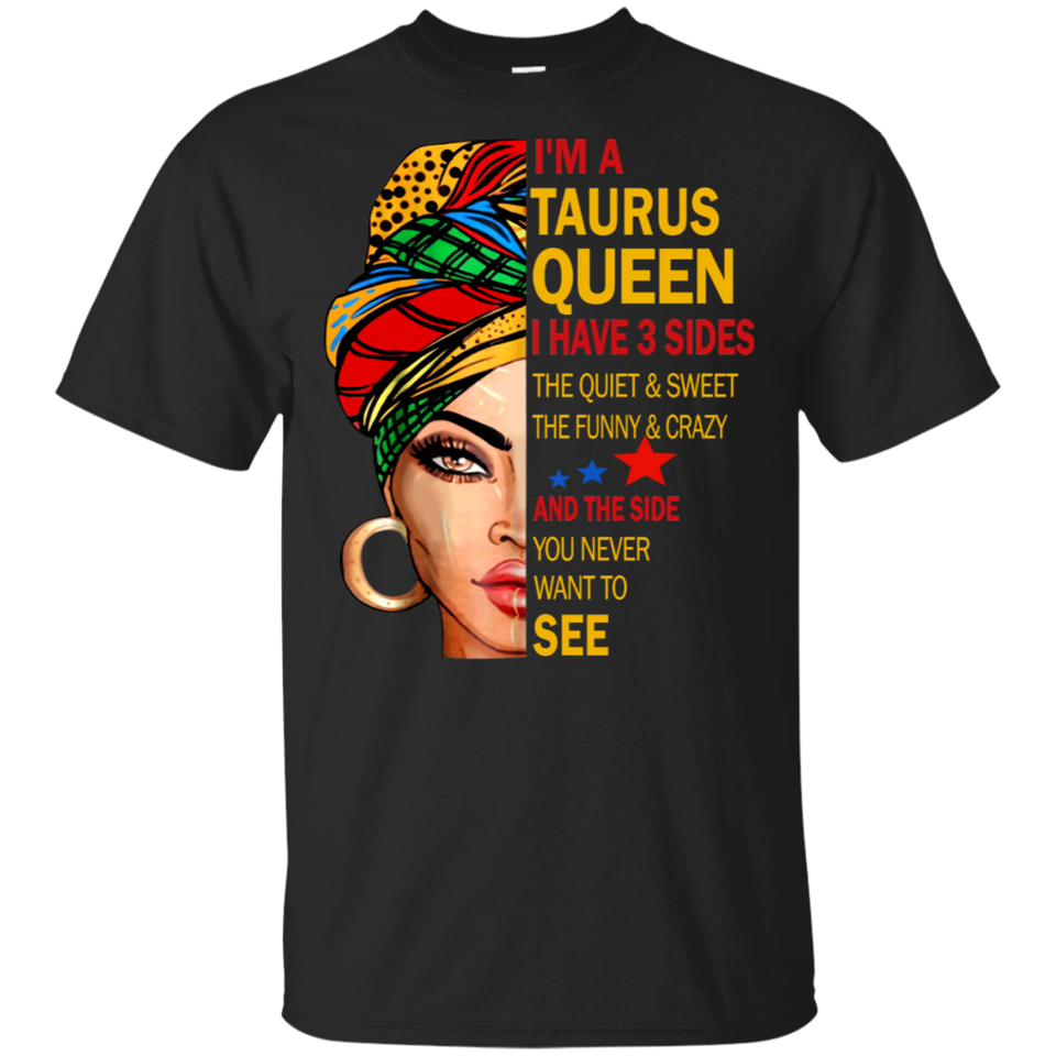 I_M A TAURUS Black T-Shirt Men