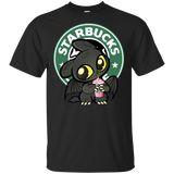 Toothless Drinks Starbucks Coffee Black T-Shirt Men