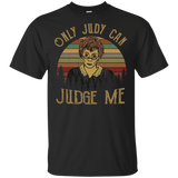 Only Judy Can Judge Me Retro Vintage Sunset Black T-Shirt Men