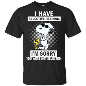 i have selective hearing Black T-Shirt Men