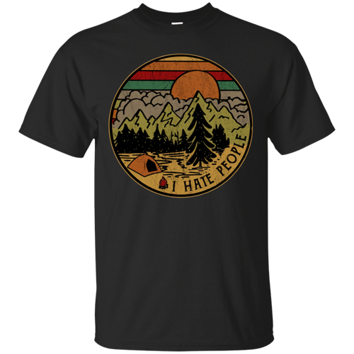 i hate people Black T-Shirt Men