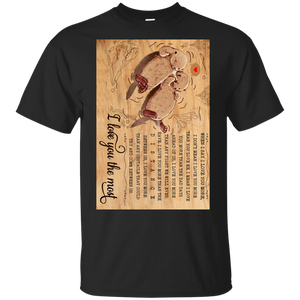 Otter I Love You The Most Black T-Shirt Men
