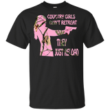 Country Girls Don_t Retreat They Just Reload Black T-Shirt Men