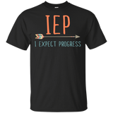 Teacher IEP I Expect Progress Black T-Shirt Men