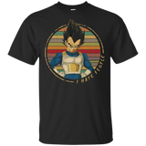 Vegeta I Hate People Vintage Black T-Shirt Men