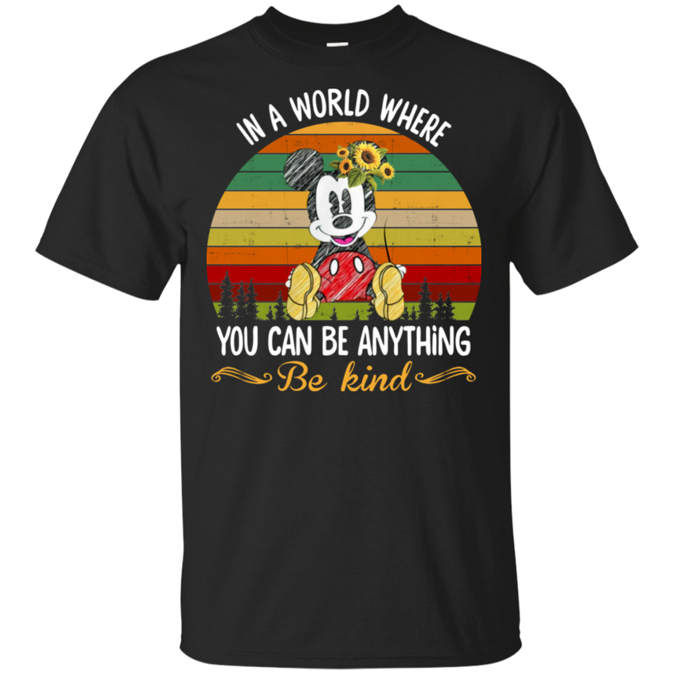 in a would where Black T-Shirt Men