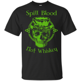 Irish St Patrick Day Spill Blood Not Whiskey Black T-Shirt Men