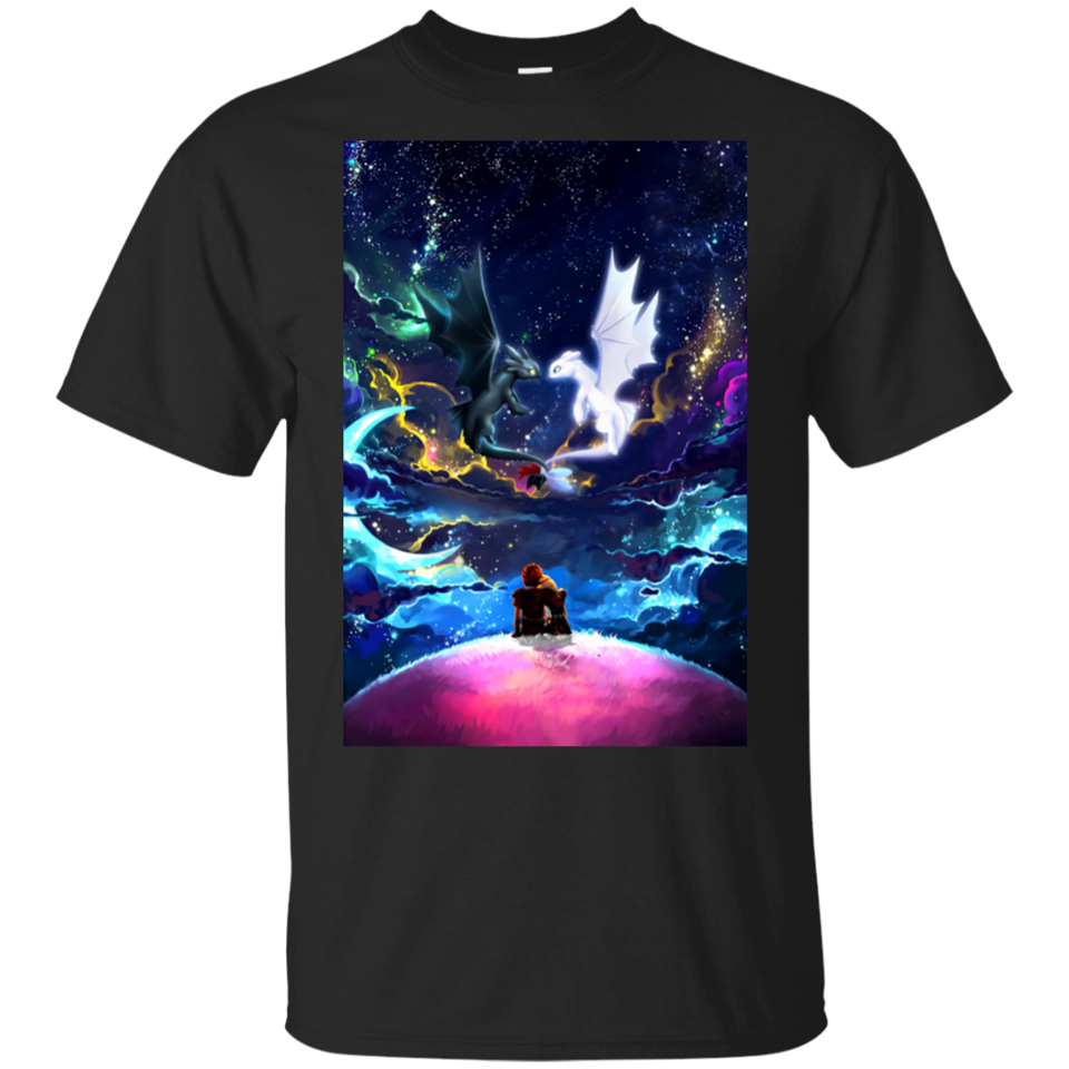 How To Train Dragon Night Fury _ Light Fury Black T-Shirt Men